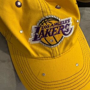 Mitchell & Ness Lakers Yellow and Purple Cap